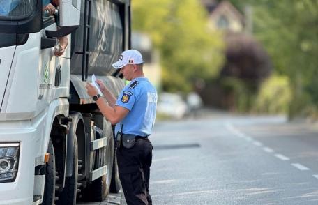 Transportatorii de mărfuri verificați de polițiști