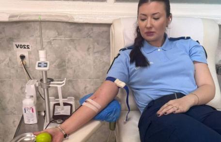 Jandarmii botoșăneni continuă campania națională „Donează sânge! Salvează o viață!”