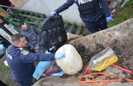 Tânăr din Cristinești reținut după ce a furat 400 de litri de motorină