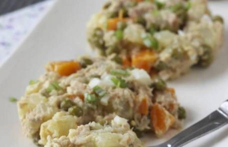 Salată rusească cu maioneză de casă