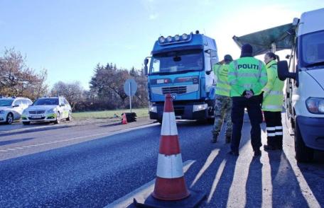 Trei camioane imobilizate din cauza faptului că șoferii nu au respectat timpii de odihnă