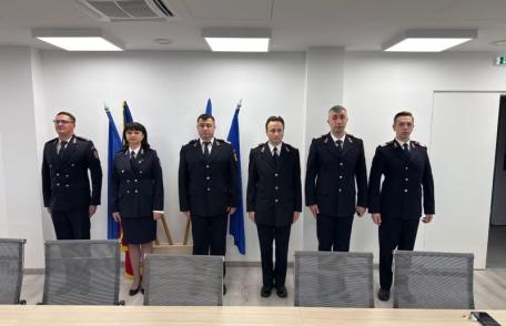 Pompieri înaintați în grad de Ziua Națională a României - FOTO