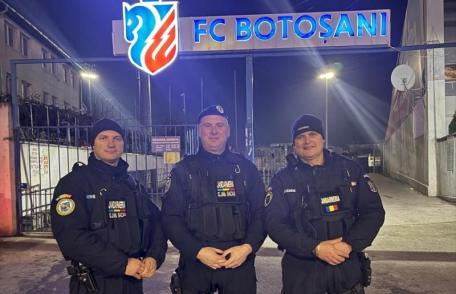 Măsuri de ordine publică pentru meciul de fotbal dintre F.C. Botoșani și Rapid București