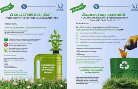 RAR sprijină campania de colectare separată: Uleiurile uzate sub control
