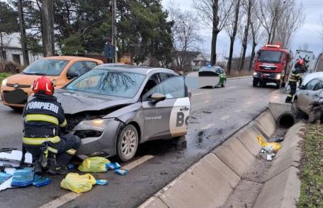 ACCIDENT! O femeie în vârstă de 36 de ani a ajuns la spital în urma unui accident rutier - FOTO