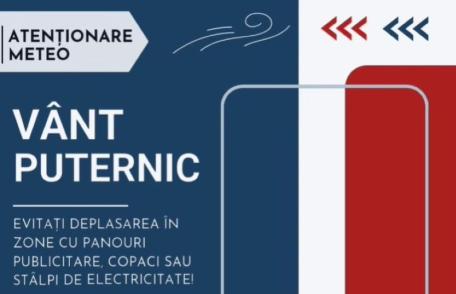 Atenție! COD GALBEN de vânt și ninsori viscolite în următoarele ore în județul Botoșani