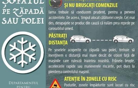 Meteorologii au emis o atenționare COD GALBEN de precipitații mixte și depuneri de polei pentru județul Botoșani