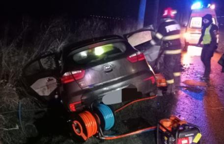 Doi bărbați au ajuns la spital în urma unui accident rutier produs în comuna Prăjeni