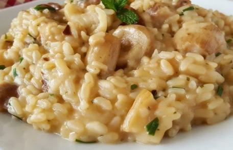 Risotto super cremos cu ciuperci
