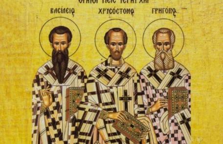 SINAXAR – 30 Ianuarie – Sfinţii Trei Ierarhi: Vasile cel Mare, Grigorie Teologul şi Ioan Gură de Aur