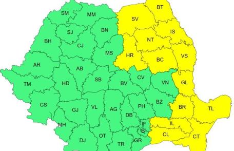 CODUL GALBEN de ger pentru județul Botoșani a fost prelungit