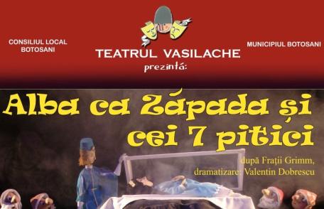 „Albă ca Zăpada şi cei 7 pitici” în această săptămână la Teatrul „Vasilache”