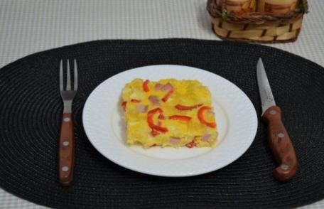 Conopidă cu ardei și cașcaval