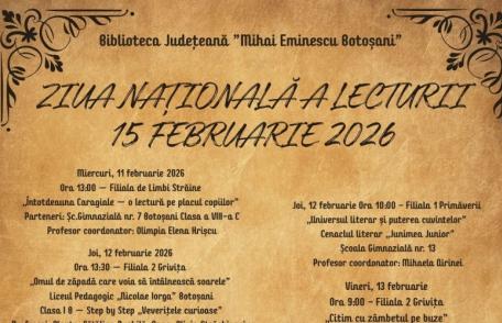Biblioteca Județeană „Mihai Eminescu” Botoșani marchează Ziua Națională a Lecturii