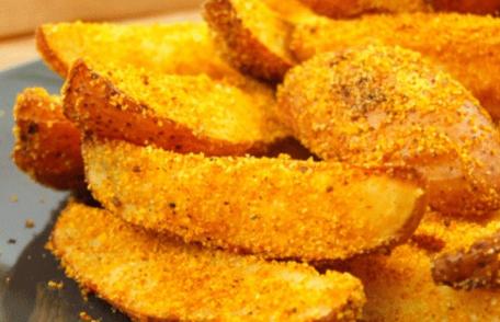 Cartofi crocanți cu parmezan