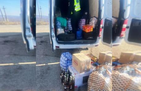 Surprize la controlul polițiștilor de frontieră: portbagaj plin cu coniac fără documente - FOTO