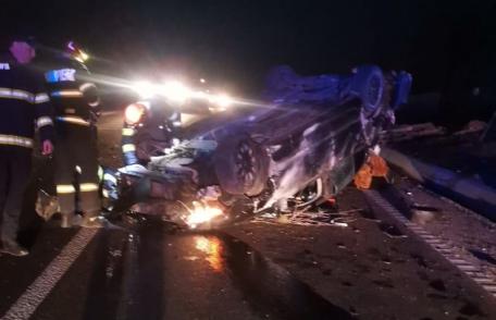 Șofer ajuns la spital după ce s-a răsturnat cu mașina la Zăicești