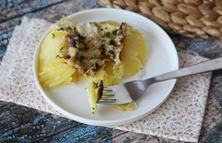 Cartofi gratinați la air fryer