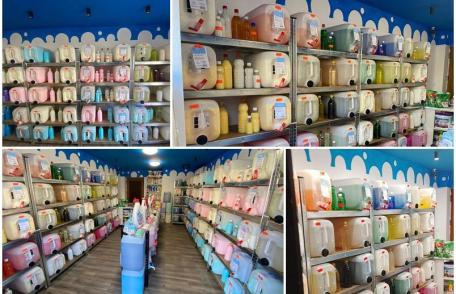 Conceptul de detergent „la robinet” a ajuns și la Dorohoi. Modul de plată al conținutului, nu și al ambalajului