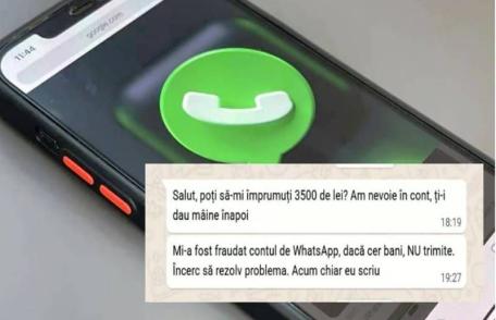 Atenție la metoda de înșelăciune prin compromiterea contului de whatsapp 