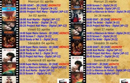 Vezi ce filme vor rula la Cinema „MELODIA” Dorohoi, în perioada 25 martie – 5 aprilie – FOTO