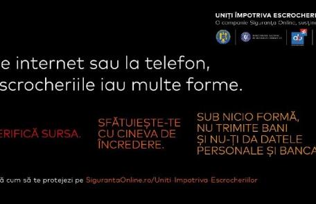 Poliția Română, DNSC, ARB și Mastercard lansează campania națională „Uniți împotriva escrocheriilor”