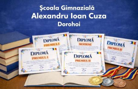 Rezultate remarcabile la etapa județeană a olimpiadelor școlare pentru Școala Gimnazială „A.I. Cuza” Dorohoi