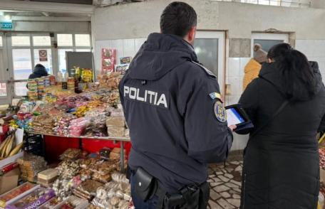 Acțiune a polițiștilor în Piața Centrală. Amendă de 20.000 de lei pentru comercializarea țigărilor de contrabandă