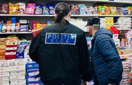 Acțiune a polițiștilor pentru sancționarea faptelor de comerț ilicit