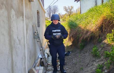 Proiectil descoperit într-o gospodărie din Botoșani