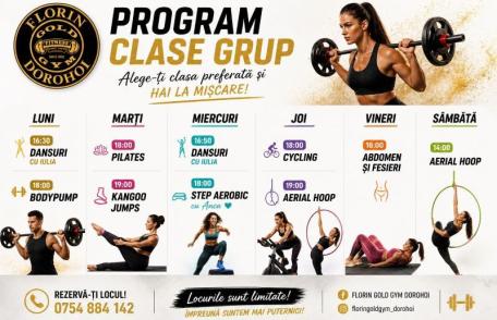 Florin Gold Gym Dorohoi te invită la mișcare!