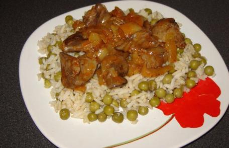 Ficăței cu orez și mazăre