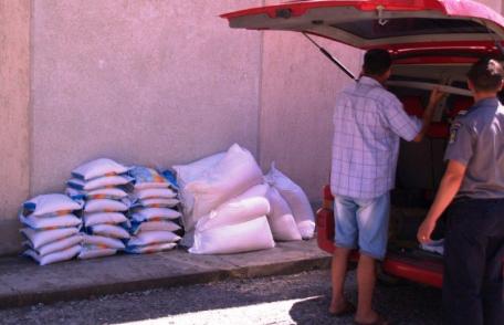 Zahăr pentru piaţa neagră confiscat de poliţiştii de frontieră