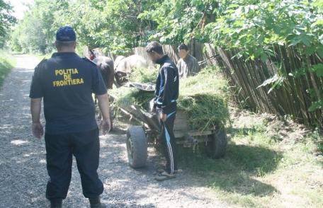Contrabandă cu căruţa la frontiera cu Moldova
