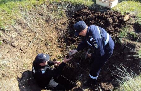Muniţie neexplodată, distrusă în poligonul din Copălău