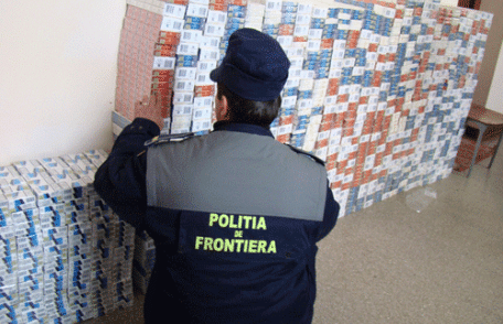 30.000 de ţigarete de contrabandă descoperite de poliţiştii de frontieră botoşăneni