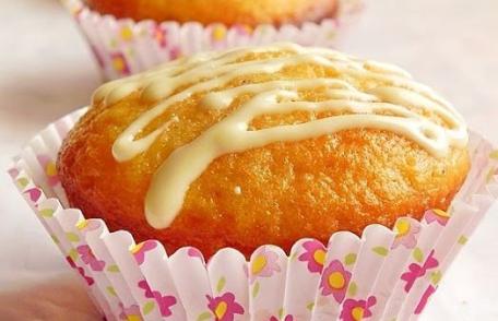 Muffins cu ciocolată albă