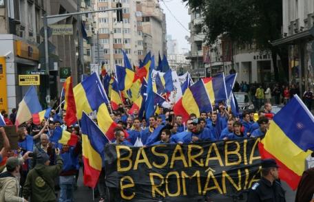 Bucureştiul în ton cu Unirea: Peste 3000 de persoane la Marşul pentru Unire