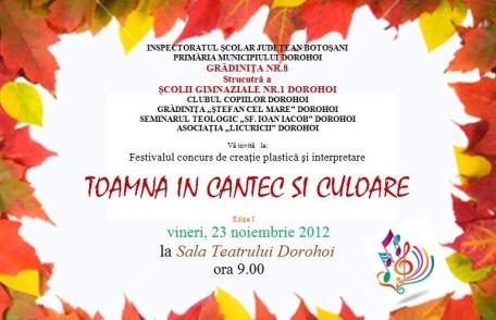 Toamna în cântec și culoare la grădinița nr. 8 Dorohoi