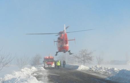 Botoşănean cu infarct, transportat la Iaşi cu elicopterul SMURD