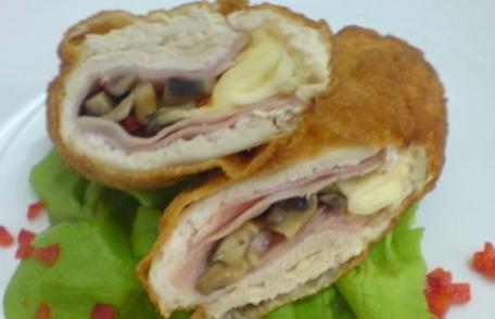 Şniţel de pui umplut