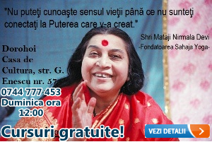 Cursuri gratuite de Sahaja Yoga la Casa de Cultură Dorohoi