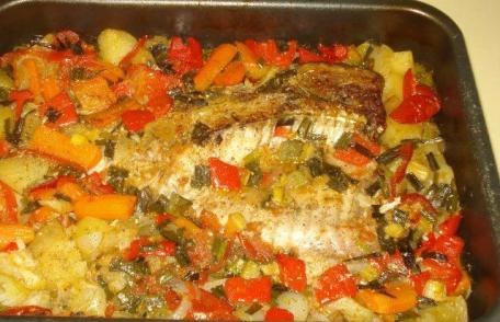 Cod cu legume la cuptor