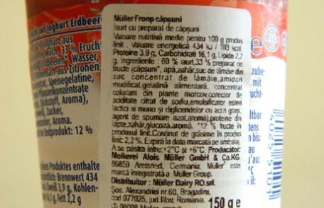 Iaurtul Muller conţine un agent utilizat în industria detergenţilor
