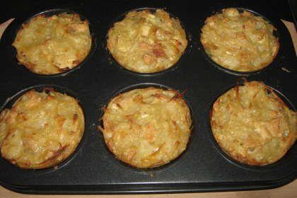 Brioșe sărate cu paste