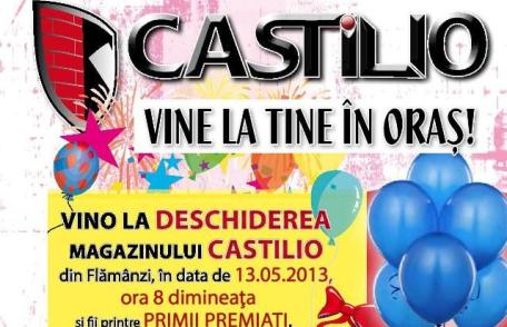 Castilio vă așteaptă cu sute de premii garantate: LED-uri, telefoane și premii instant la deschiderea magazinului de la Flămânzi