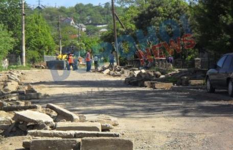 Dorohoiul în şantier. Continuă reabilitarea străzilor