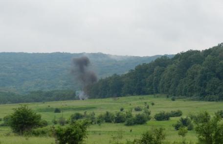 Muniţie neexplodată, distrusă în poligonul din Copălău