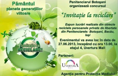 Uvertura Mall găzduieşte concursul „Invitaţie la reciclare”