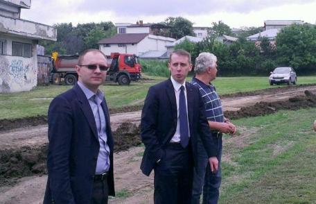 Primarul în vizită de lucru la Stadionul Municipal